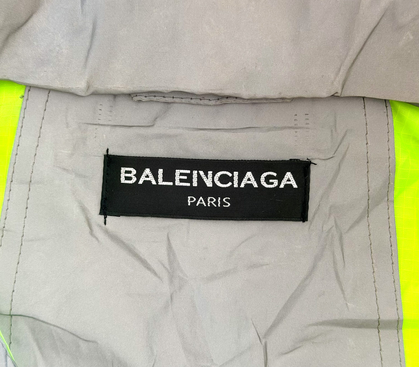 Balenciaga Neon Panel Oversized Windbreaker Jacket XL