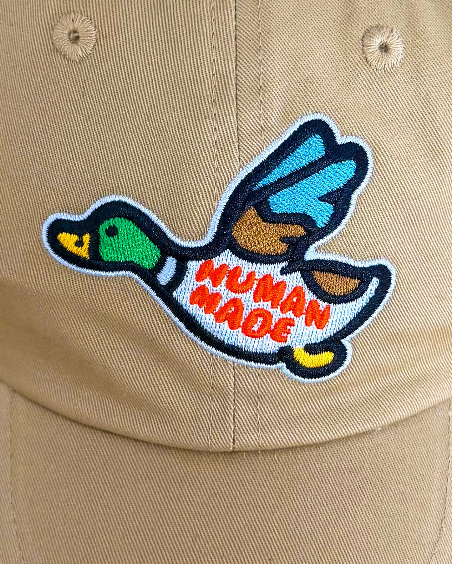 Human Made Duck Logo Cap – Beige Adjustable Cap