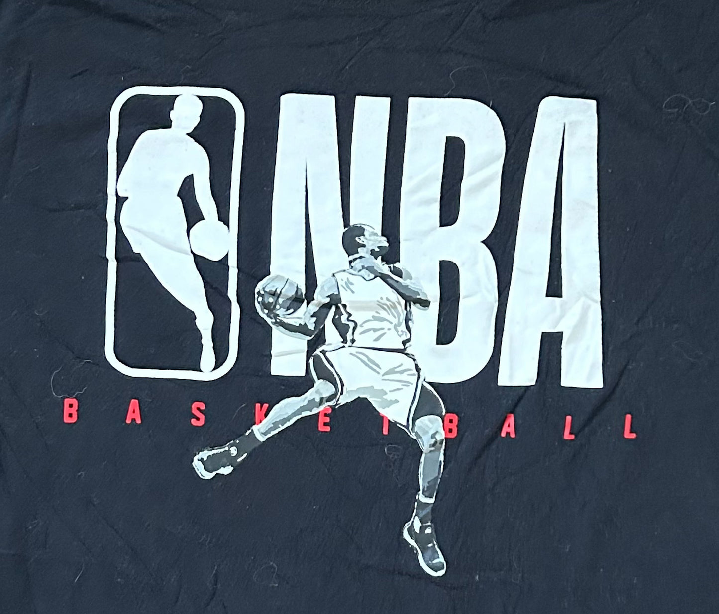 NBA Basketball Black Cotton T-shirt Medium