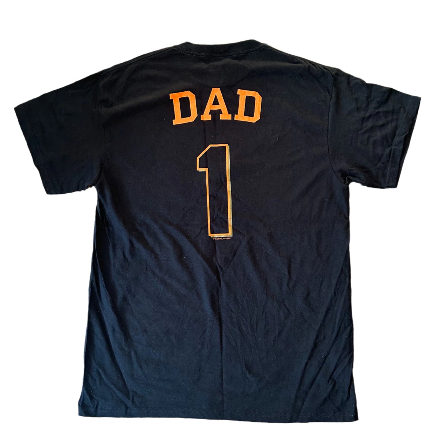 San Francisco Giants MLB Baseball Dad Number One Black Cotton T-shirt Large