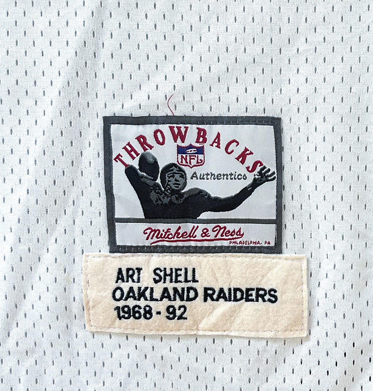 Los Angeles Raiders Art Shell White Throwback 1980s Jersey Number 78 XXL