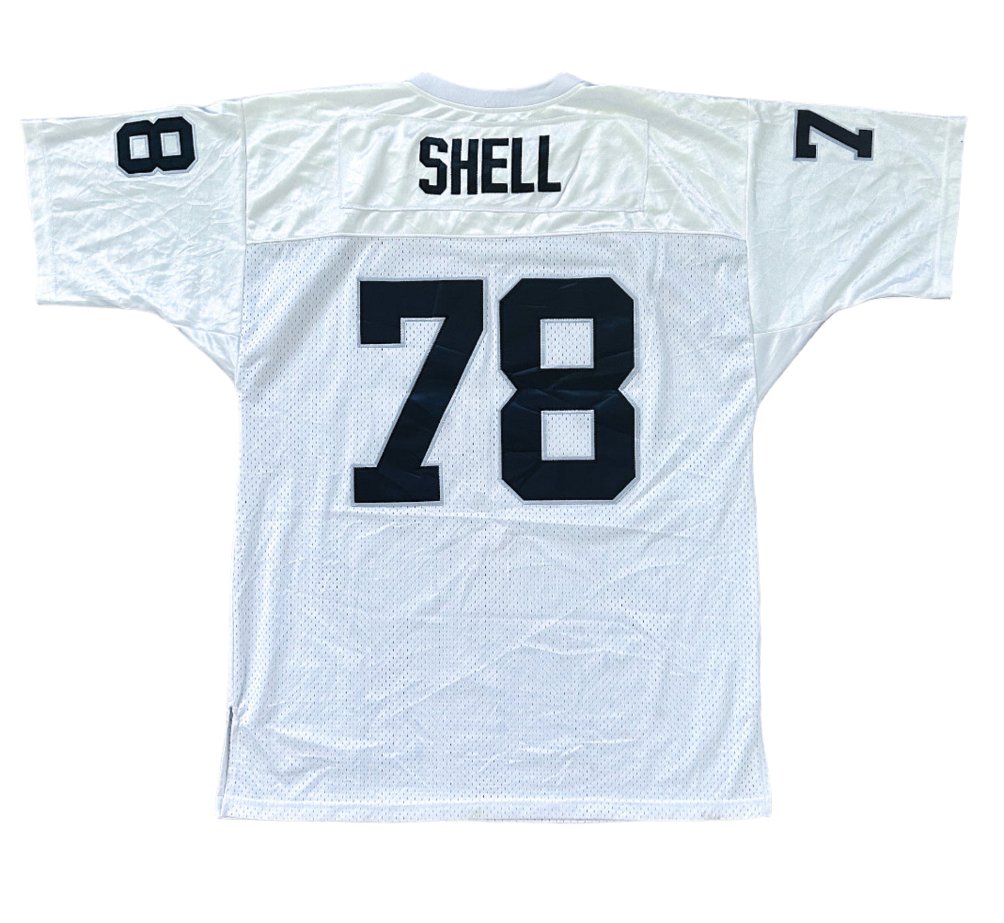 Los Angeles Raiders Art Shell White Throwback 1980s Jersey Number 78 XXL