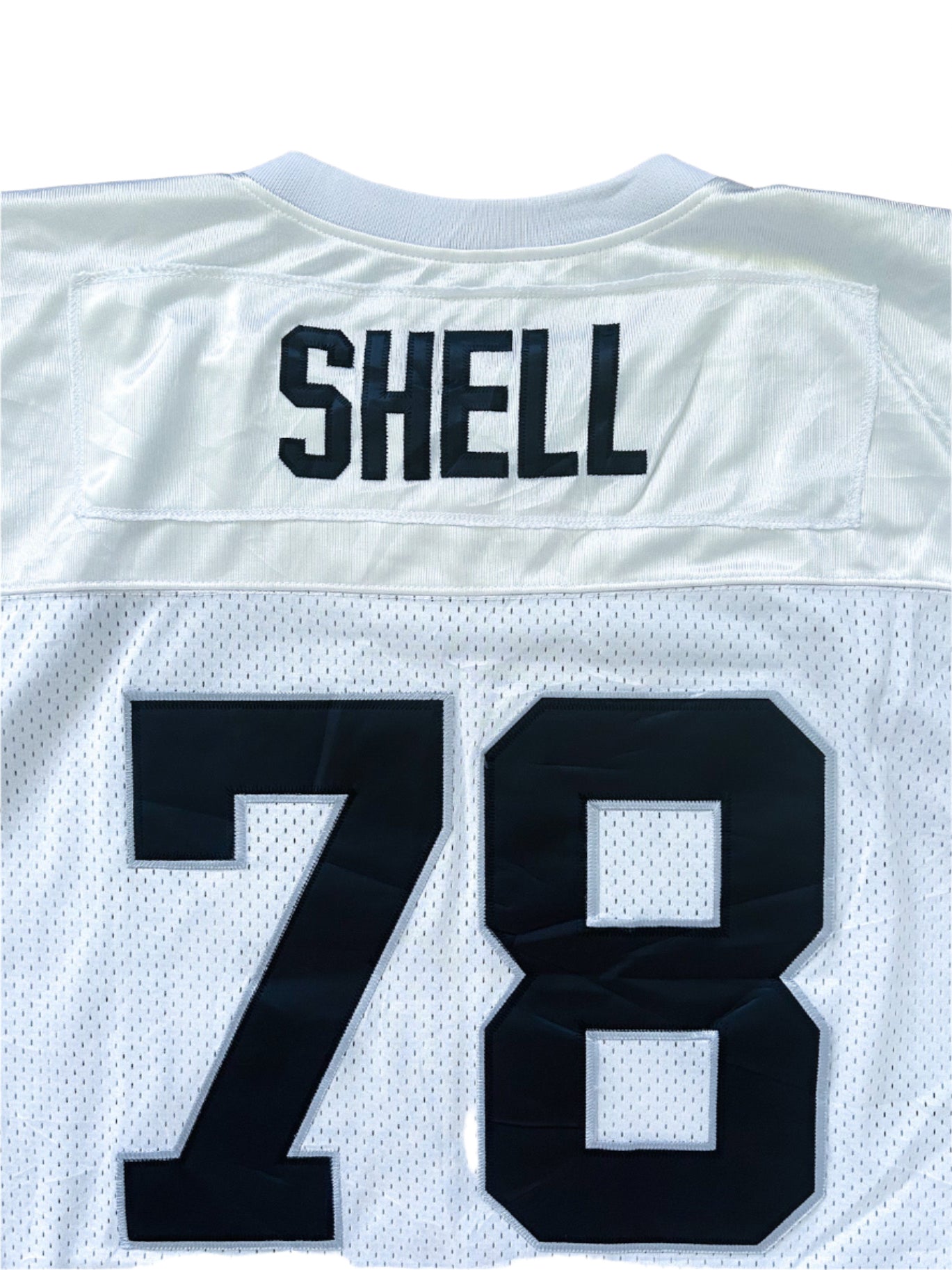 Los Angeles Raiders Art Shell White Throwback 1980s Jersey Number 78 XXL