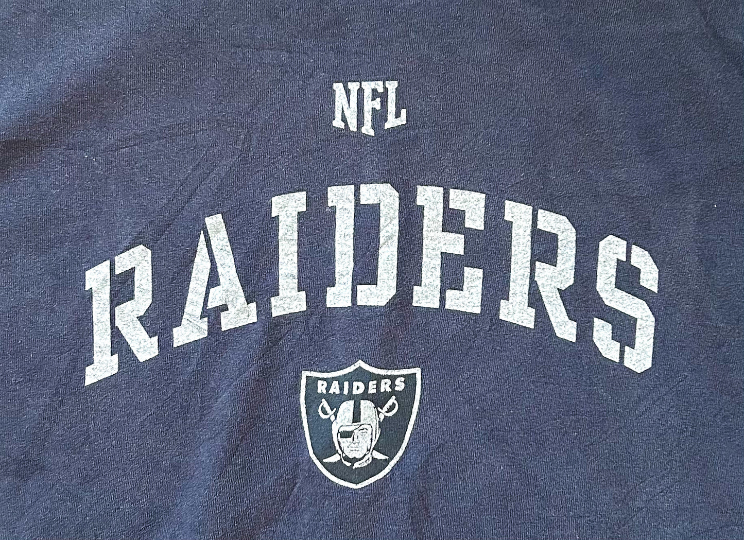 Raiders NFL Team Apparel Black Cotton T-shirt XL