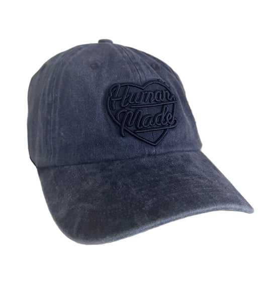 Human Made Heart Logo Cap Washed Blue Adjustable Strap Hat
