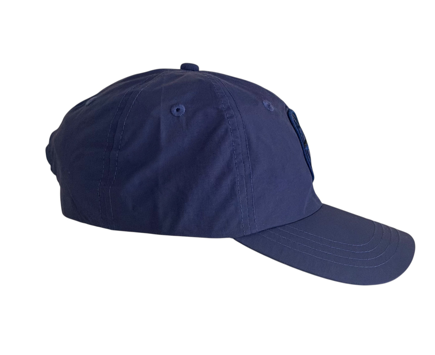 Stone Island Nylon Metal Compass Logo Blue Adjustable Cap