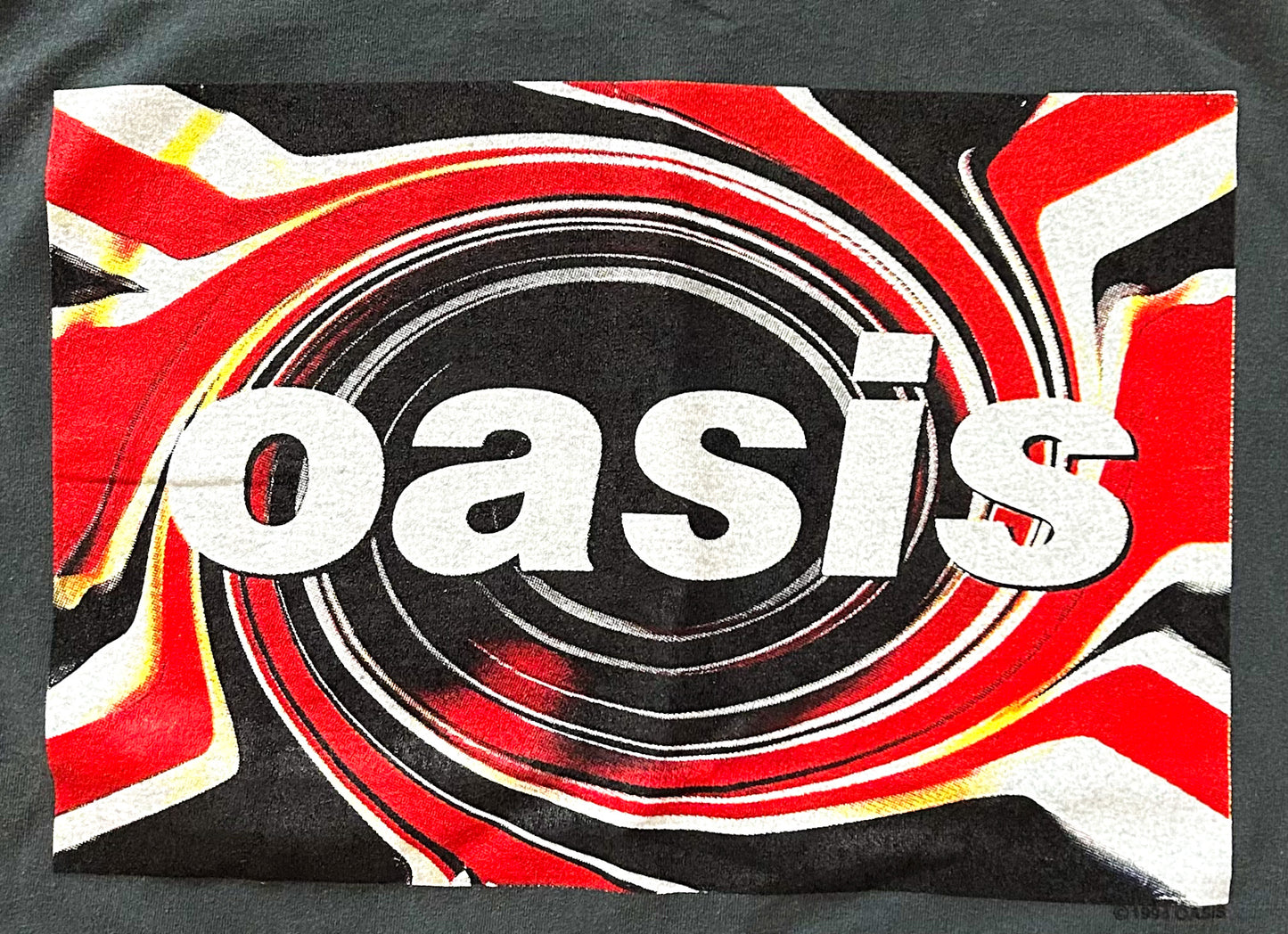 Oasis 1990s Single Stitch Made USA On Tour Band T-shirt Large