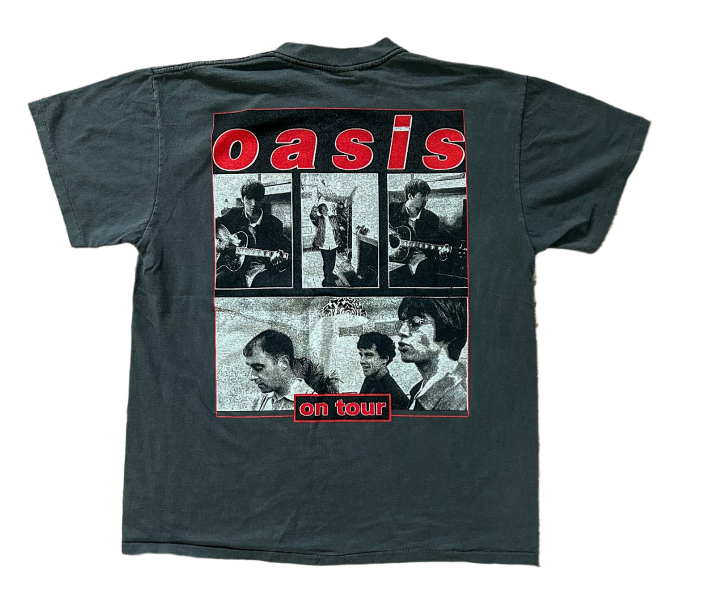 Oasis 1990s Single Stitch Made USA On Tour Band T-shirt Large