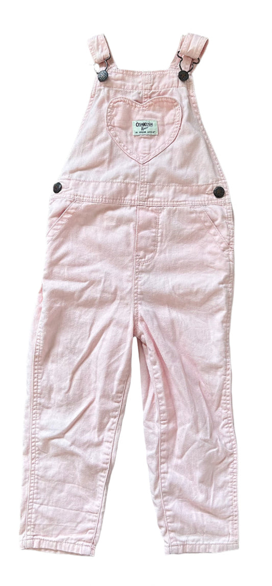 OshKosh B'Gosh Kids Pink Cotton Overalls 4 Years