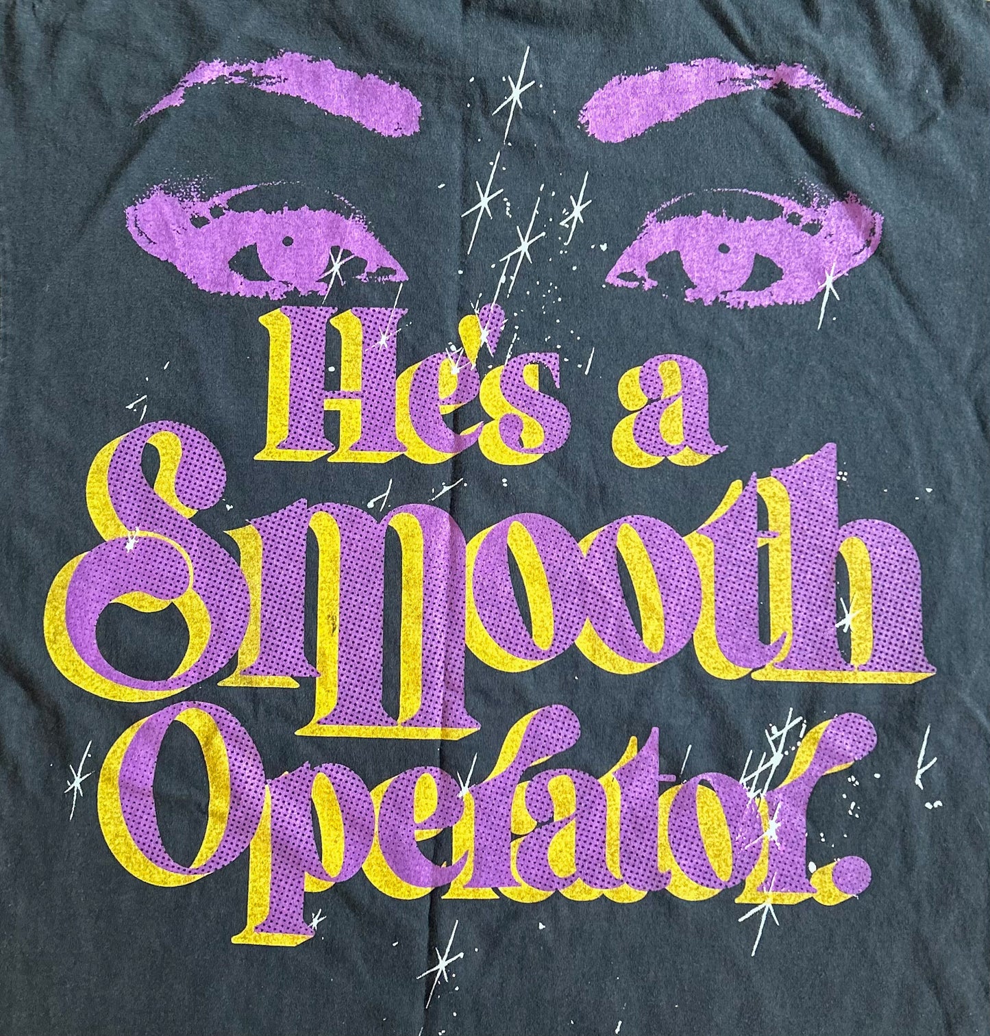 Sade Smooth Operator Single Stitch Double Sided 1990s Print Black Cotton Band T-shirt XL