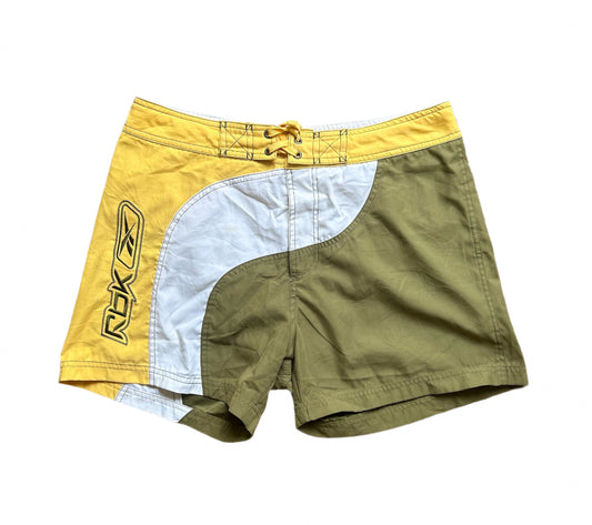 Reebok Vintage 2000s Short Length Branded Boardshorts Large