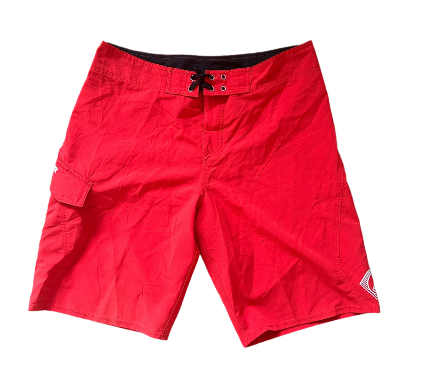 Quicksilver Vintage 2000s Cargo Pocket Red Boardshorts Large