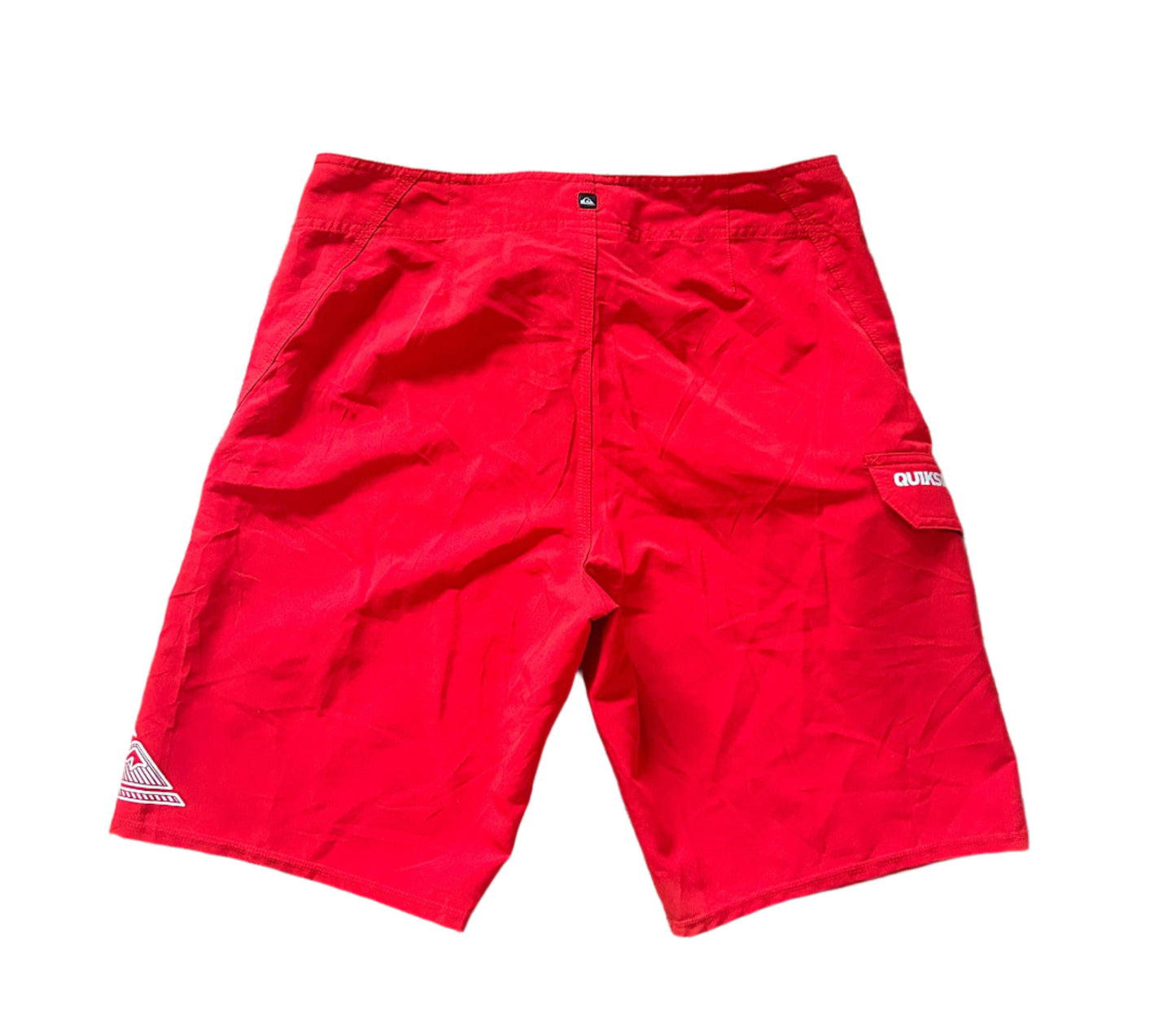 Quicksilver Vintage 2000s Cargo Pocket Red Boardshorts Large