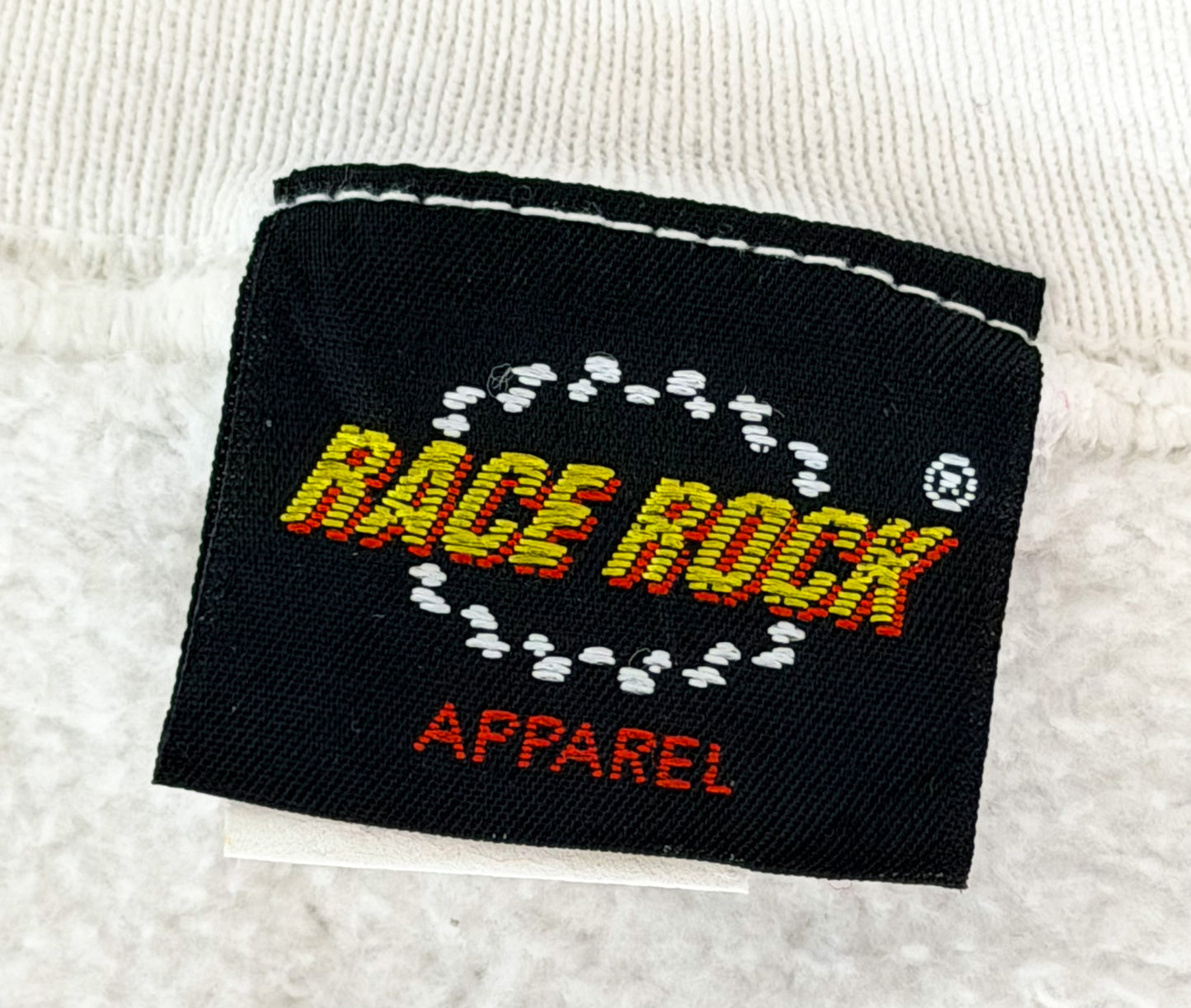 Vintage 90s Race Rock Orlando Sweatshirt USA Made White XL