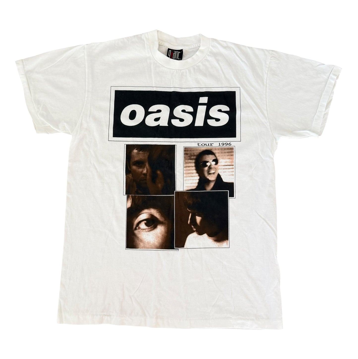 Oasis 1996 Tour T-Shirt White Giant Tag, Large