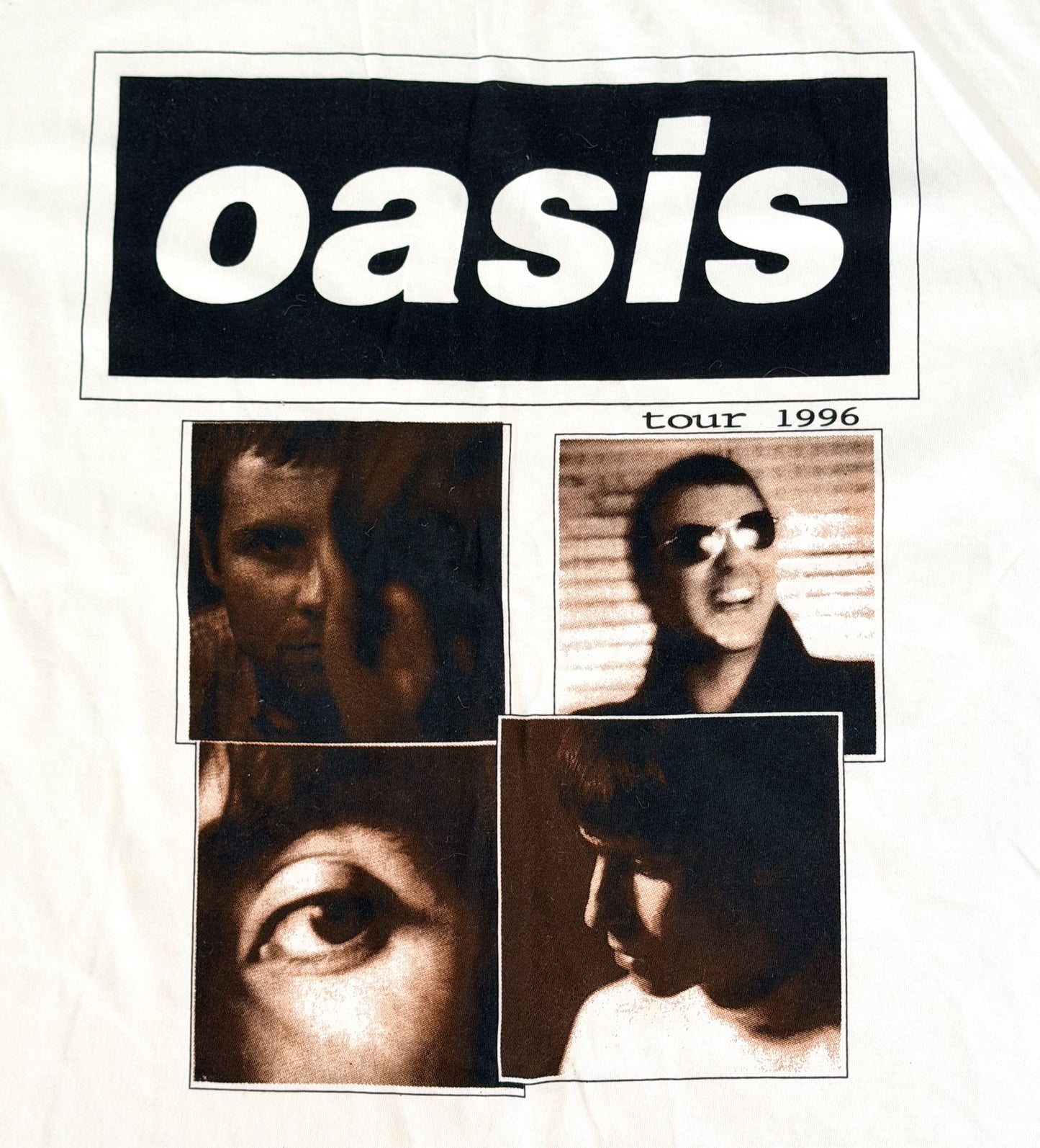 Oasis 1996 Tour T-Shirt White Giant Tag, Large