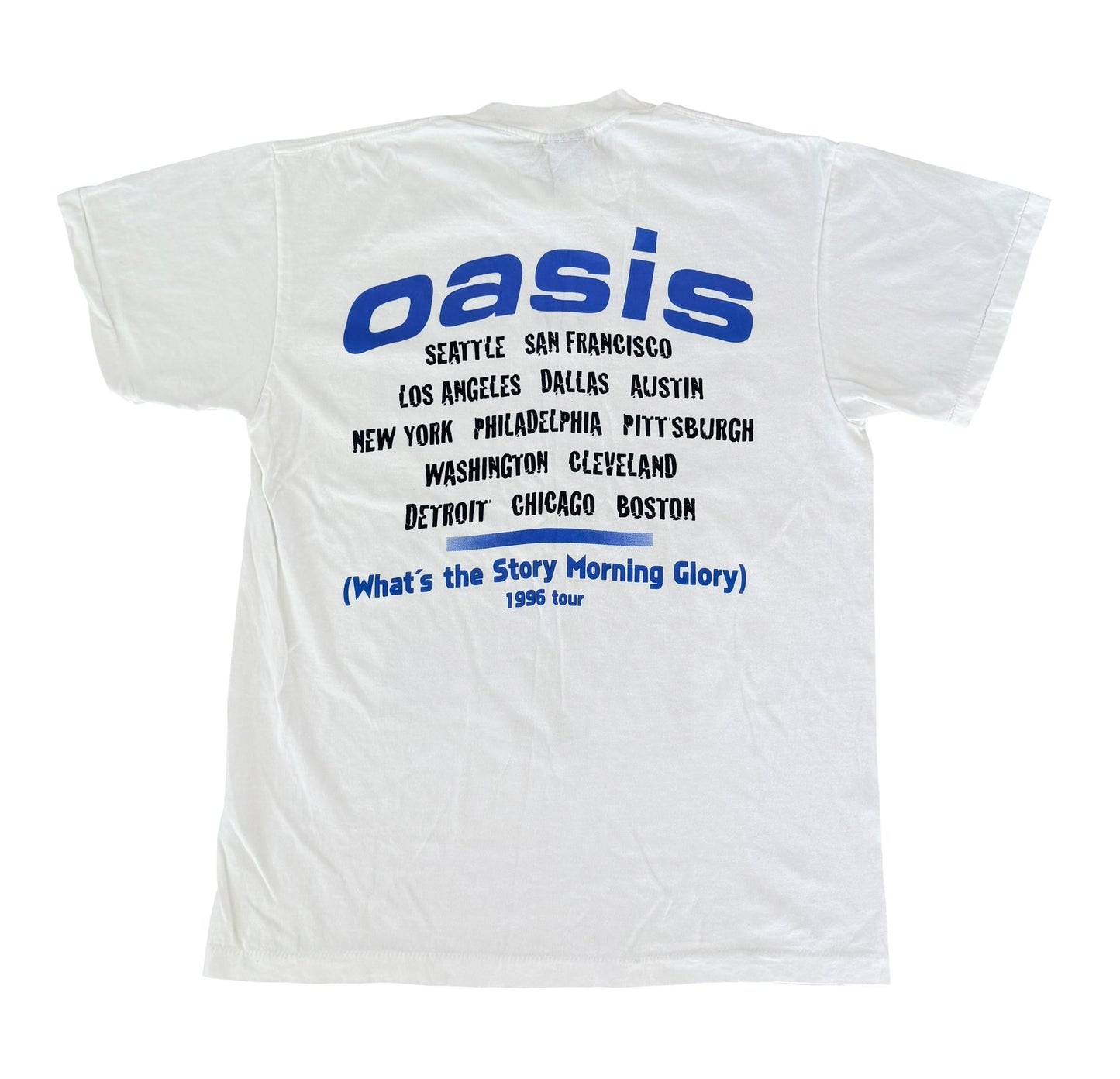 Oasis 1996 Tour T-Shirt White Giant Tag, Large