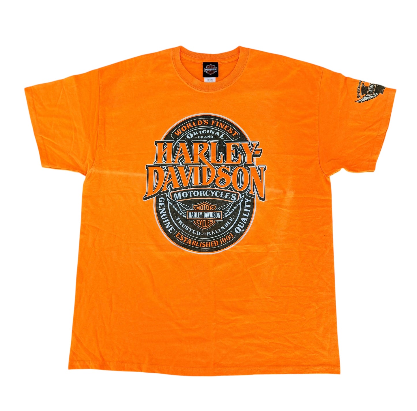 Harley-Davidson Phoenix Oregon Graphic T-Shirt Orange XL