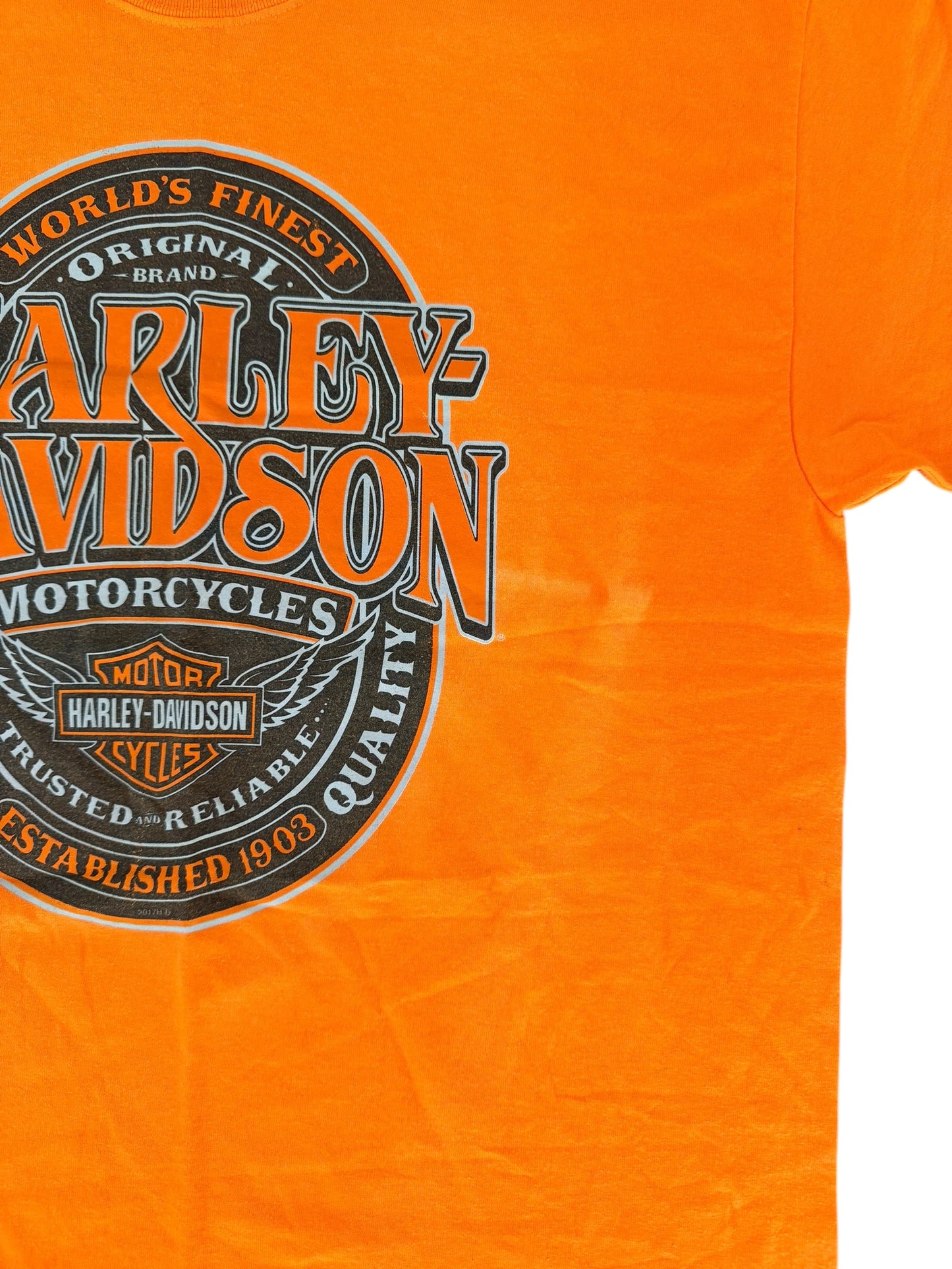 Harley-Davidson Phoenix Oregon Graphic T-Shirt Orange XL