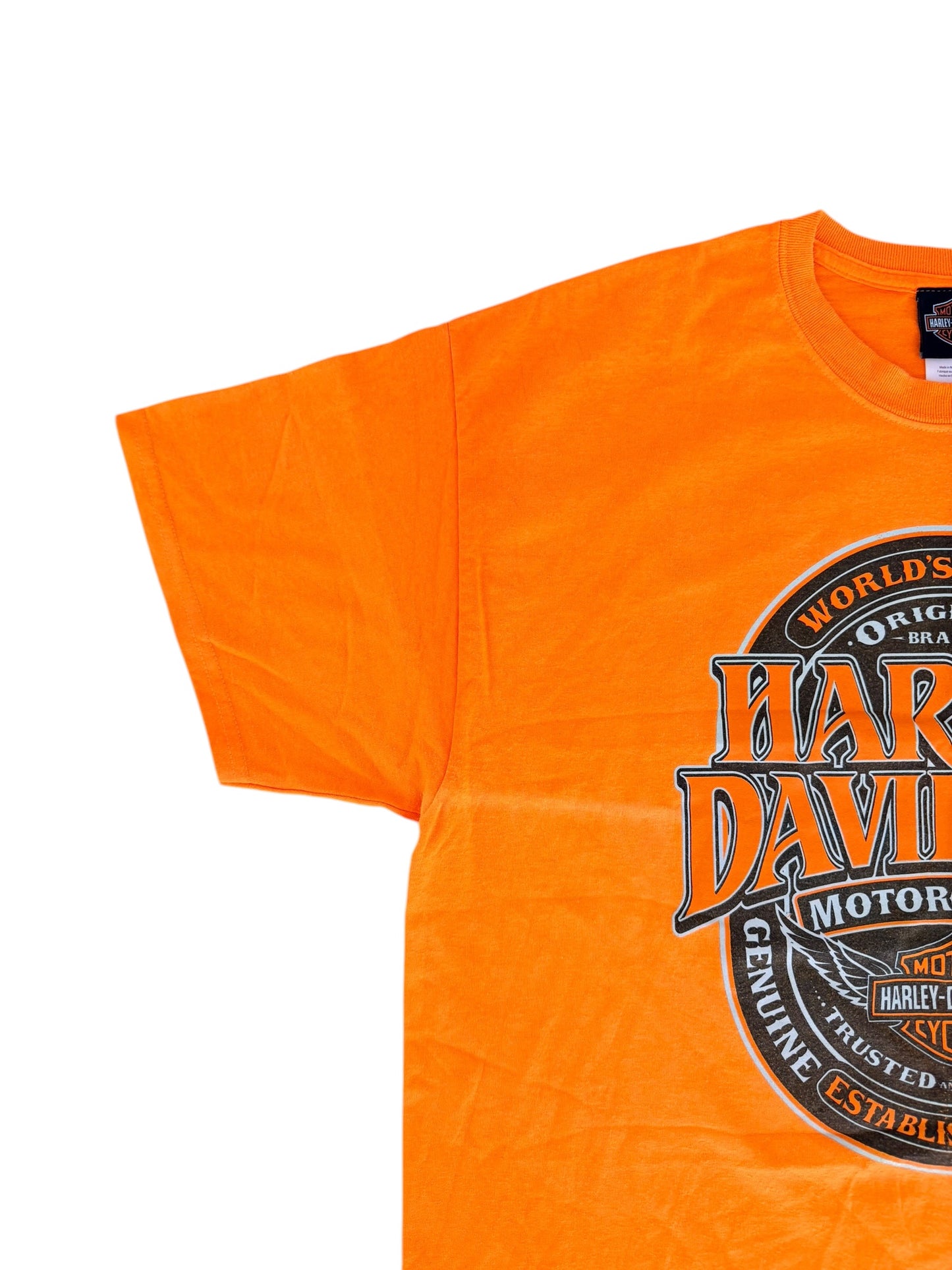 Harley-Davidson Phoenix Oregon Graphic T-Shirt Orange XL