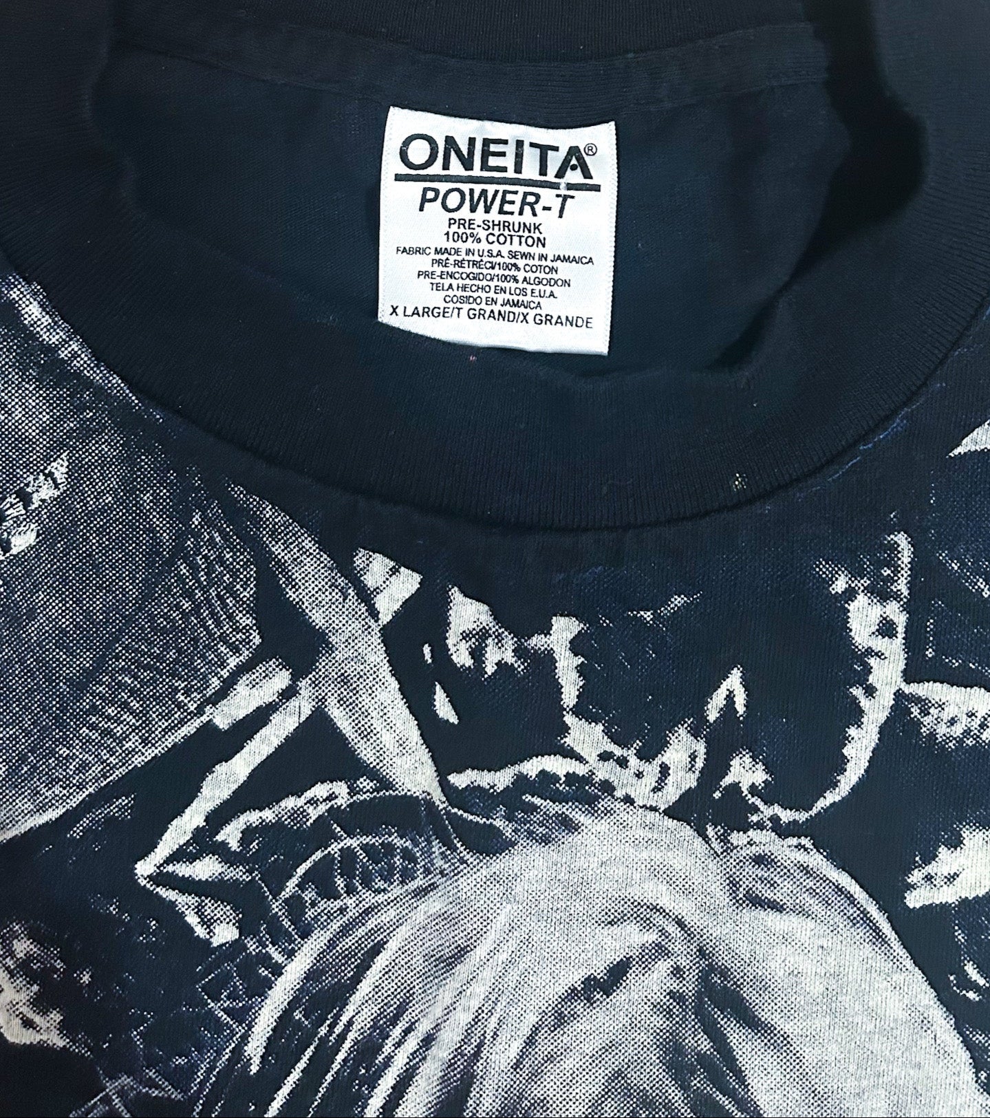 Vintage 1990s Nirvana In Utero Oneita Label Single Stitch Made USA Double Sided Print Grunge Band T-shirt  XL Very Rare