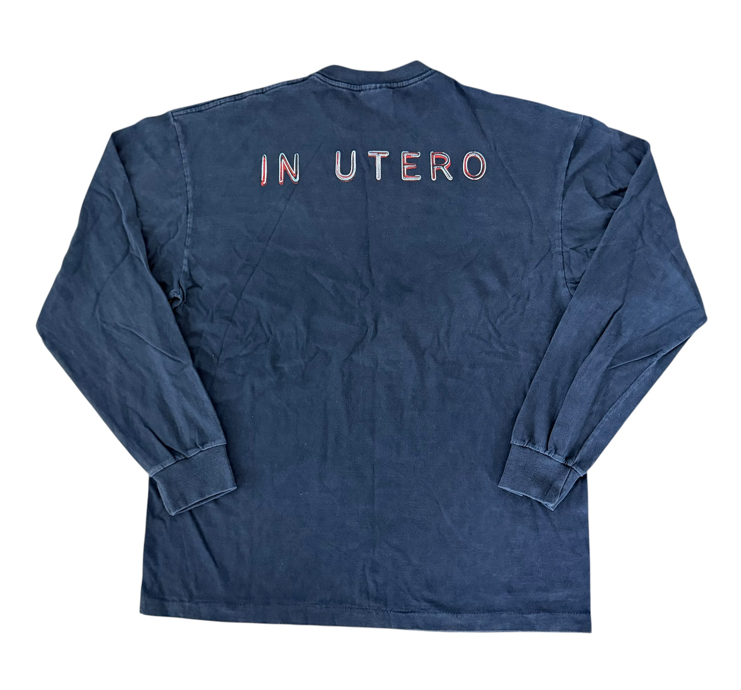 Nirvana In Utero Long Sleeve Band T Shirt Giant Tag USA XL