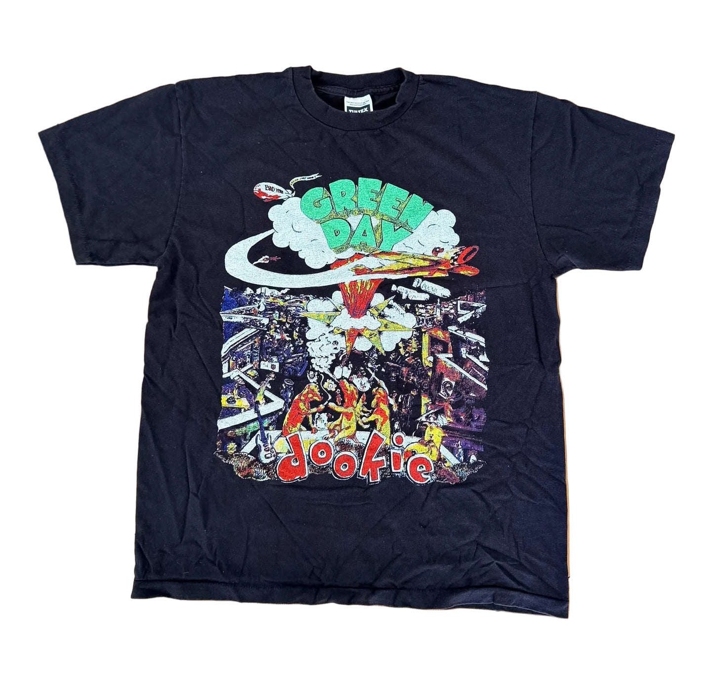 Vintage Green Day Dookie Live Band T-Shirt, Large