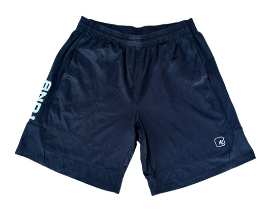 Vintage AND1 Basketball Shorts Navy Elastic Waist Sport Shorts XL