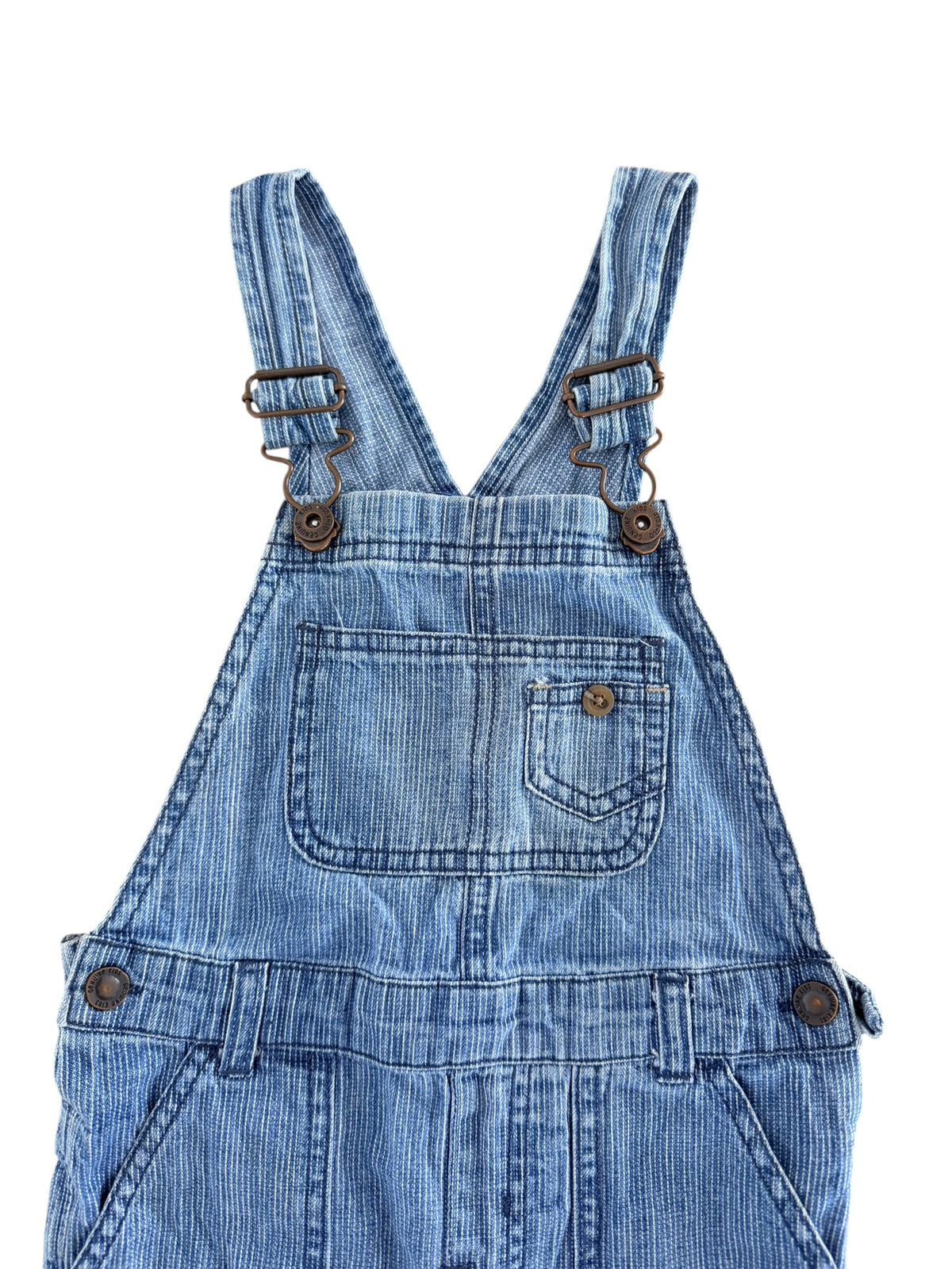 Kids OshKosh Genuine Kids Striped Denim Overalls size 3T