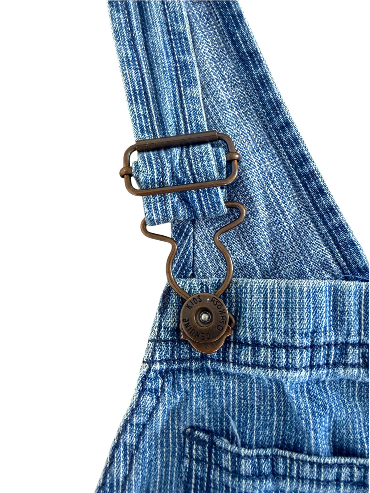 Kids OshKosh Genuine Kids Striped Denim Overalls size 3T