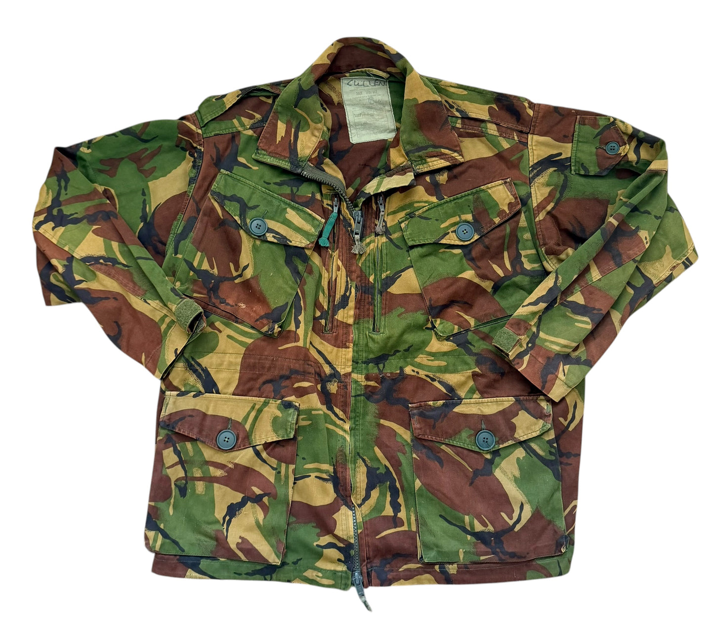 Vintage 90s British Army DPM Windproof Military Camo Combat Smock Jacket Large