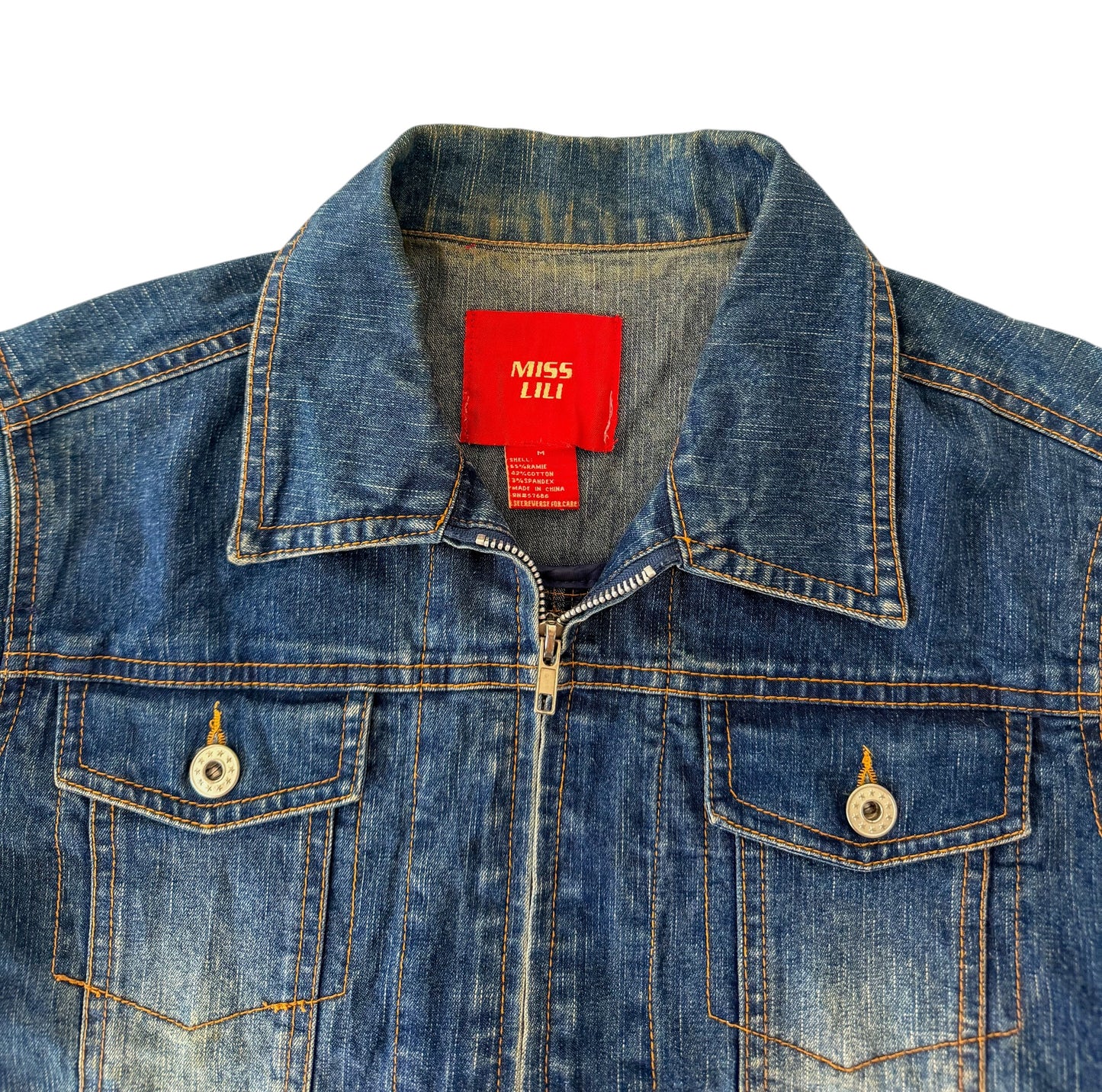 Vintage 2000s Miss Sixty Y2K Fitted Denim Jacket Women’s Size Medium
