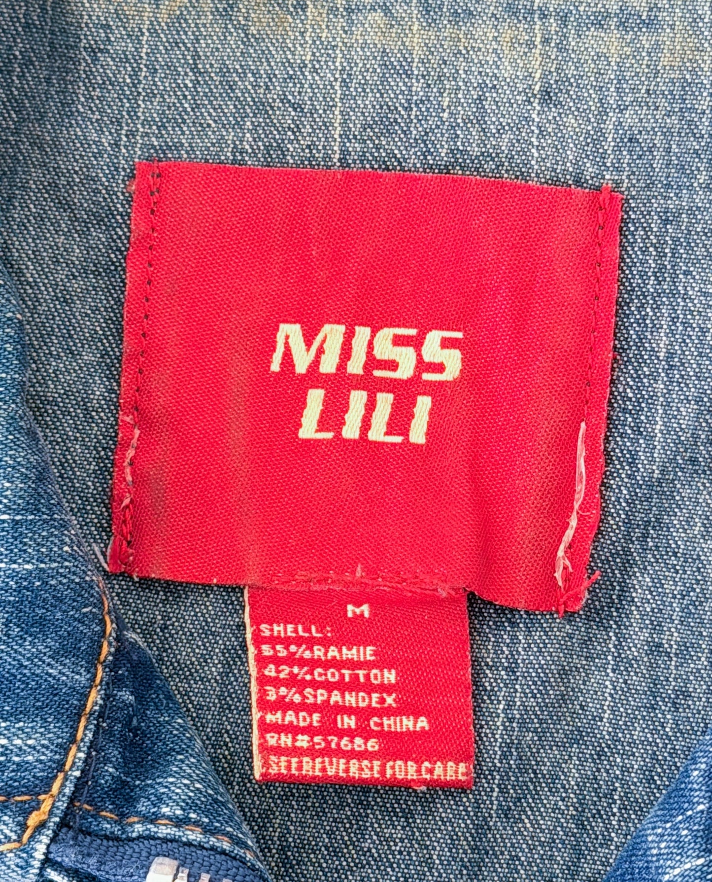 Vintage 2000s Miss Sixty Y2K Fitted Denim Jacket Women’s Size Medium