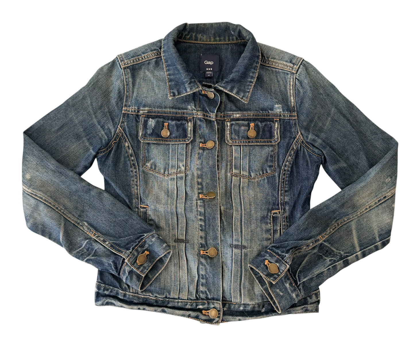 Vintage 2000s Gap Y2K Fitted Denim Jacket Women’s Size XS