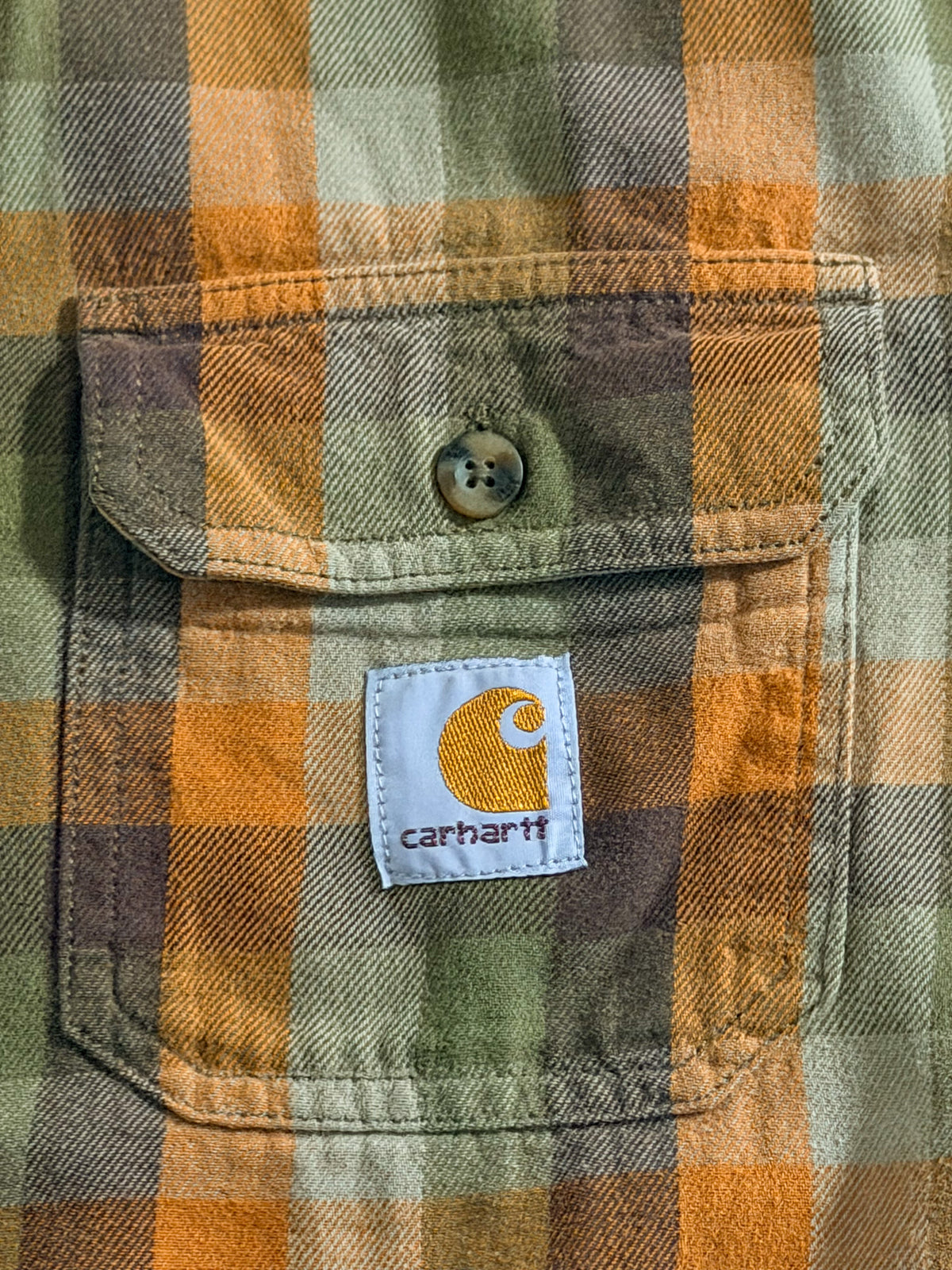 Carhartt Plaid Flannel Shirt, Medium