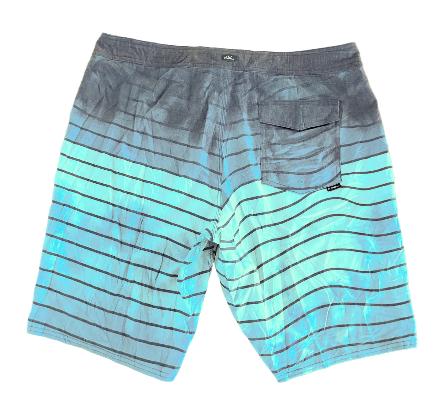 Vintage 2000s O'Neil Green Stripe Surf Boardshorts XL