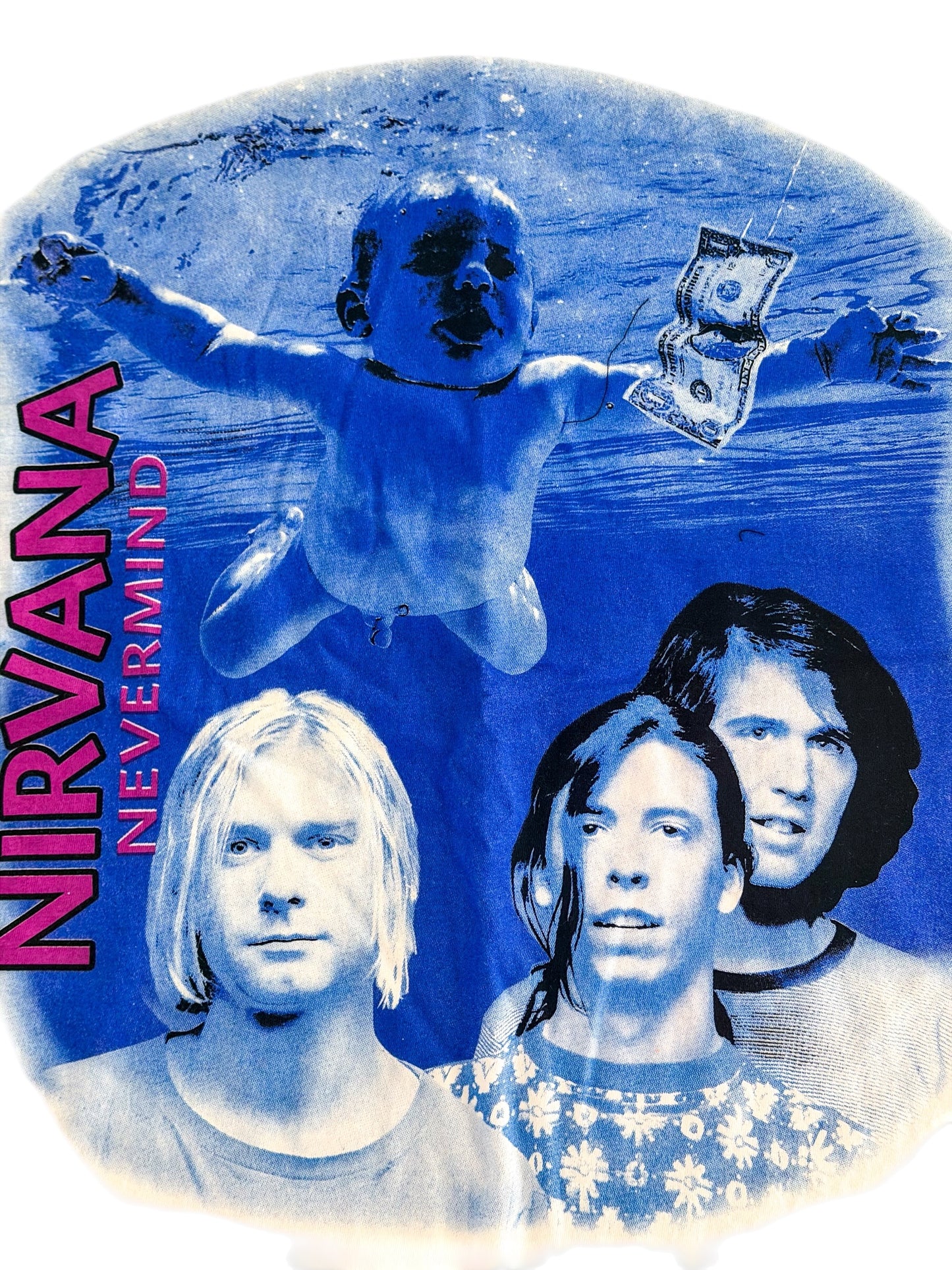 Nirvana Nevermind Hanes Tag White Tour T-Shirt – Size L
