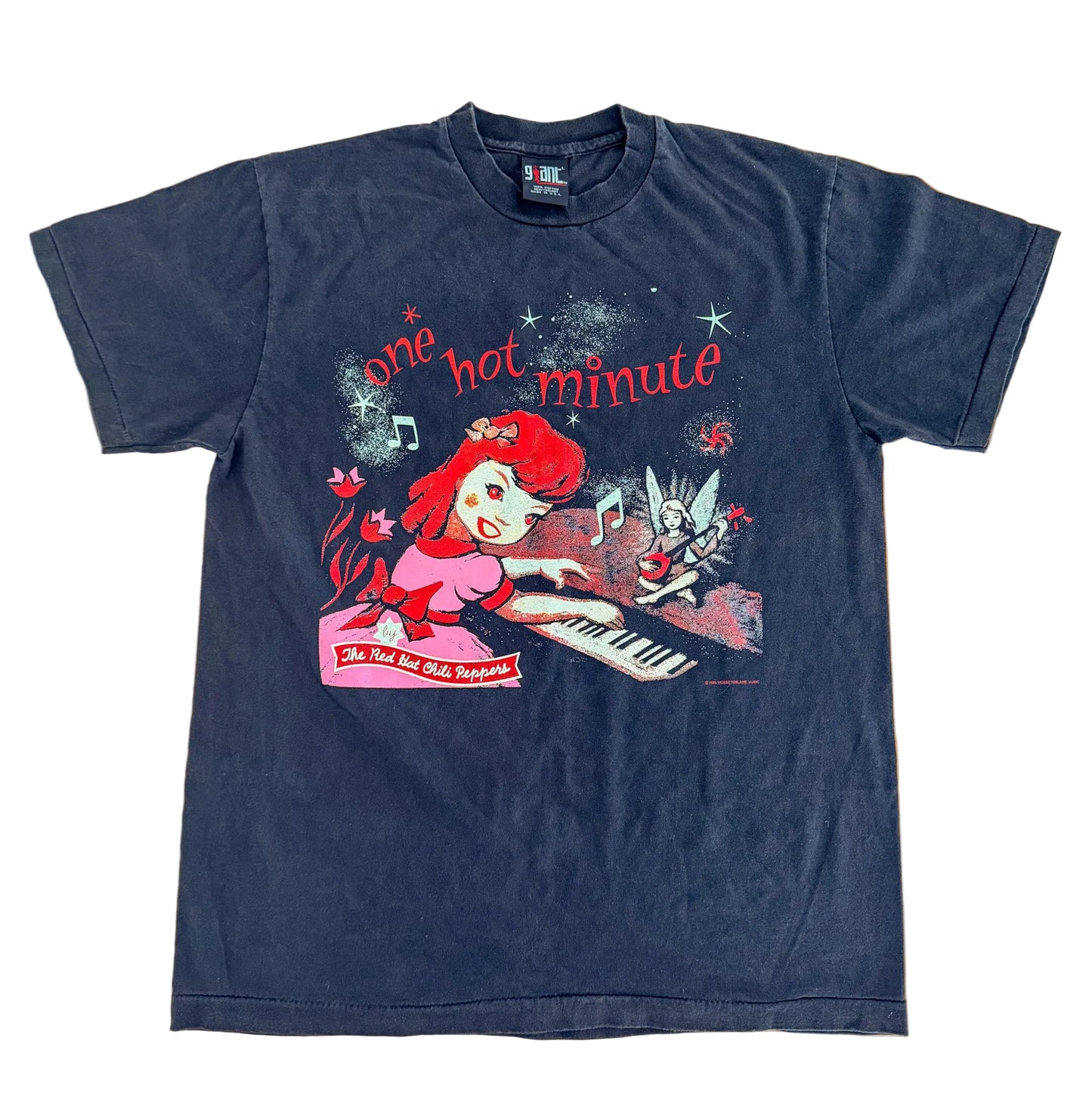 Red Hot Chili Peppers One Hot Minute Tour Giant Tag T-Shirt Size L