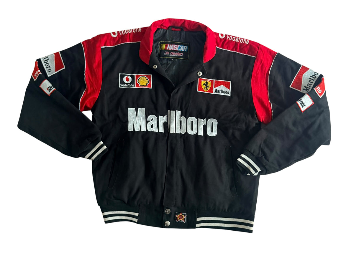 JH Design Marlboro Ferrari F1 Embroidered Racing Jacket, Large