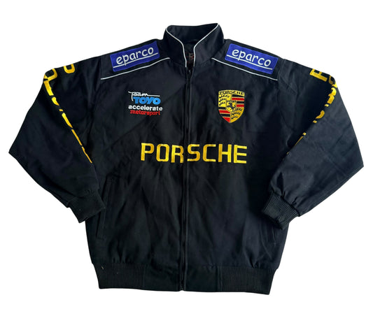 Porsche JH Design Embroidered Motorsport Racing Jacket, Large