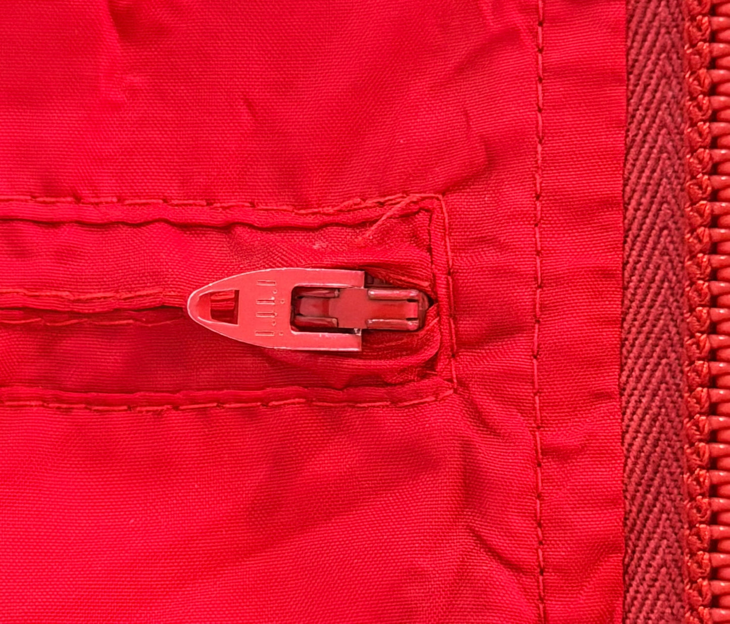 Vintage 70s Samos Panelled Red Blue White Windbreaker Jacket Medium
