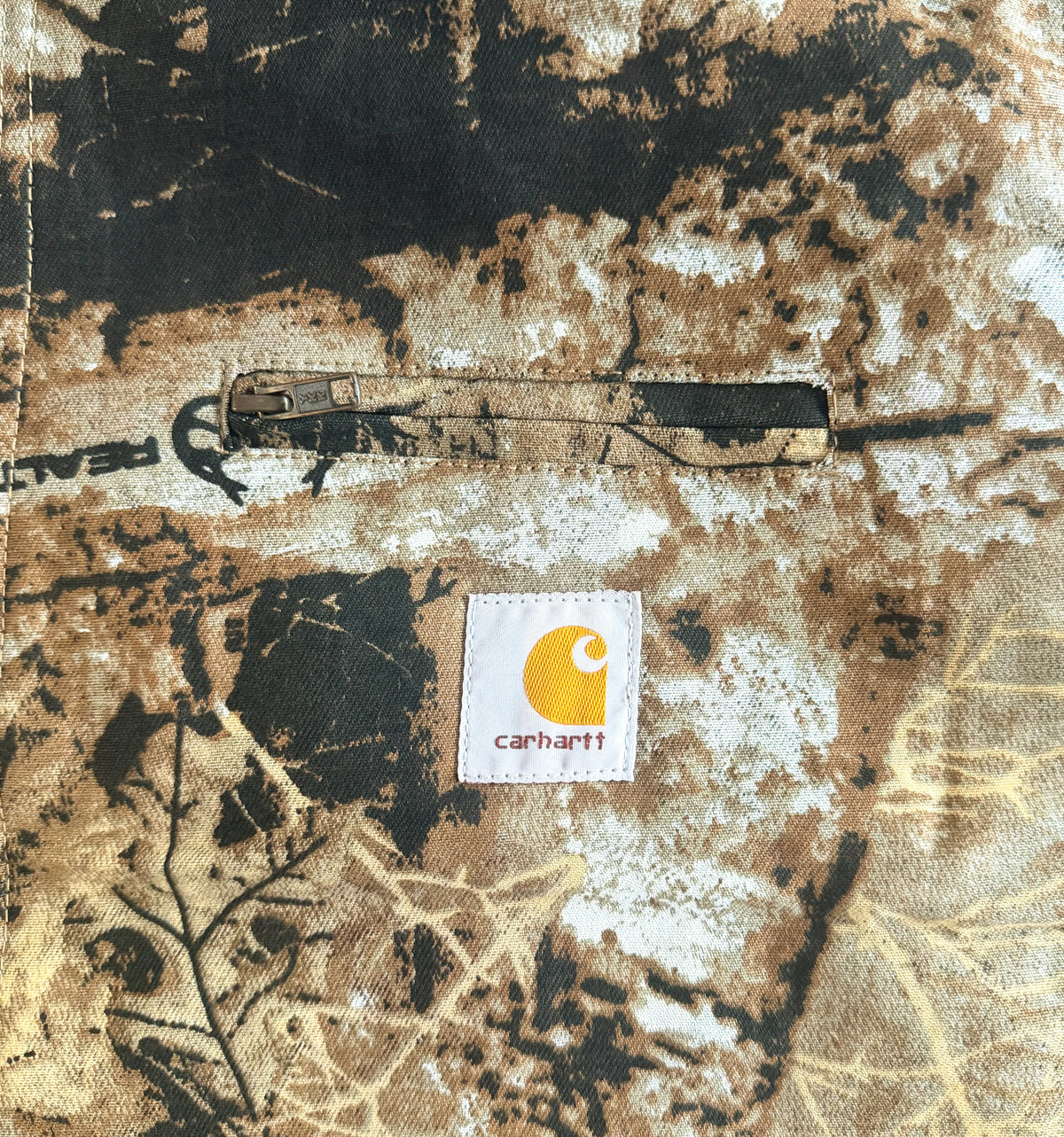 Carhartt Realtree Camo Zip Up Jacket, XXL