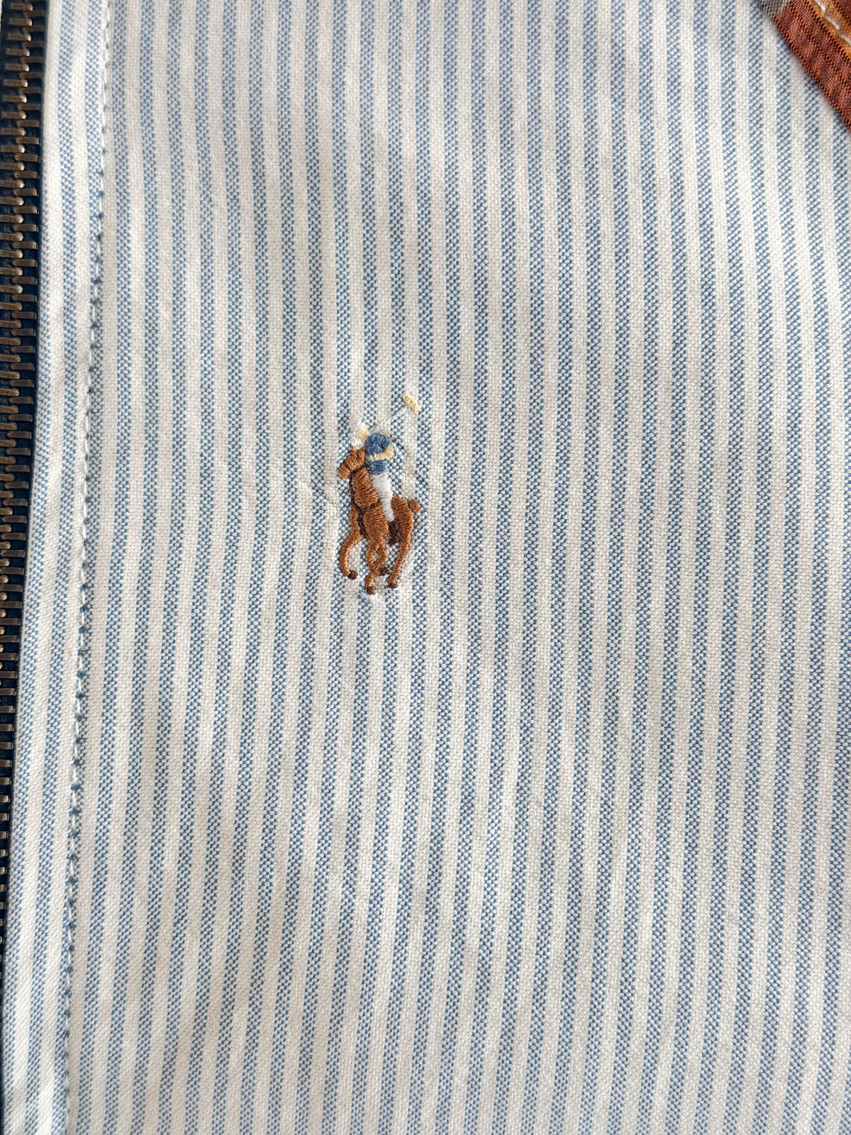 Polo Ralph Lauren Rework Oxford Patchwork Jacket, Large