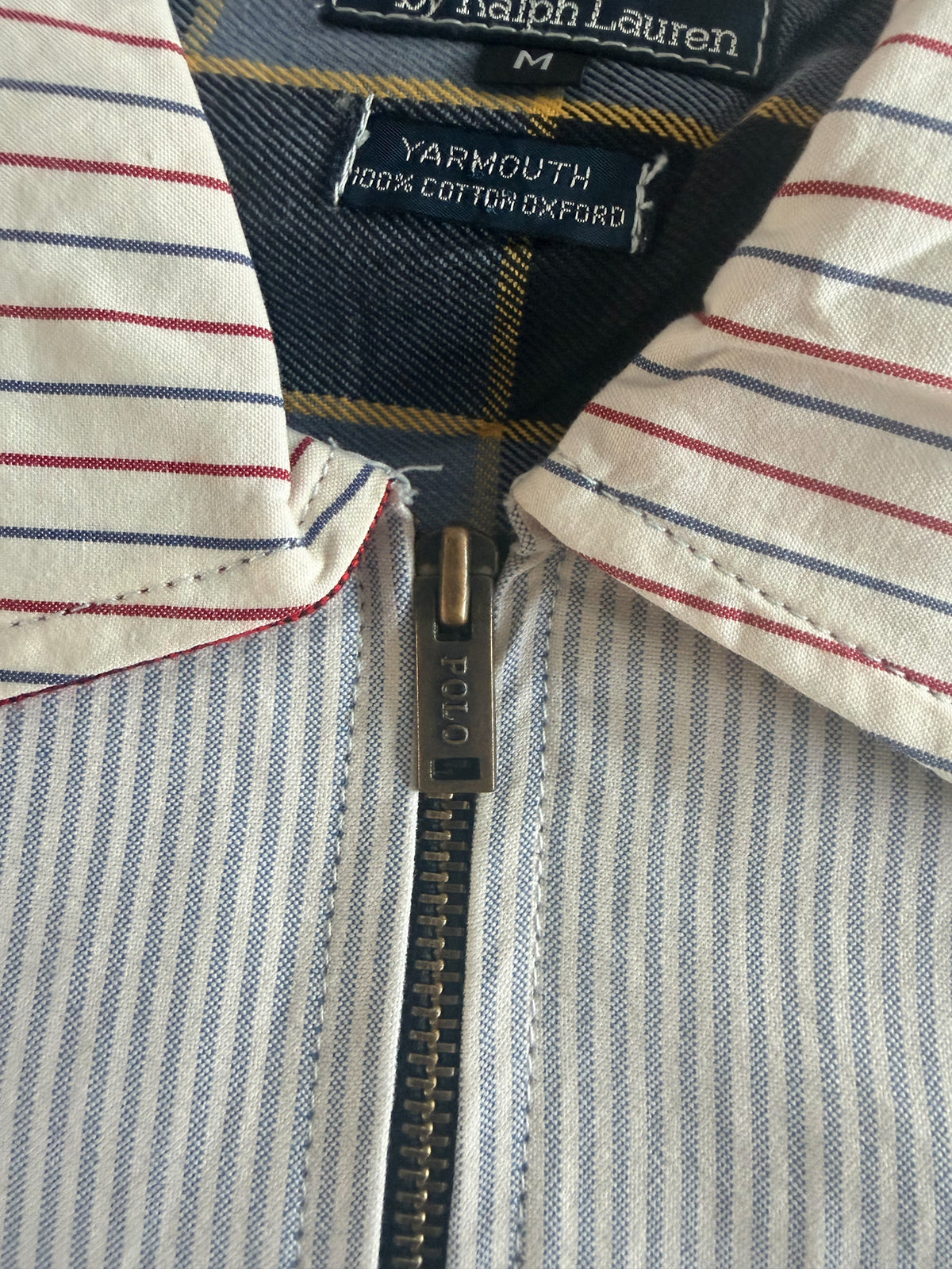 Polo Ralph Lauren Rework Oxford Patchwork Jacket, Large