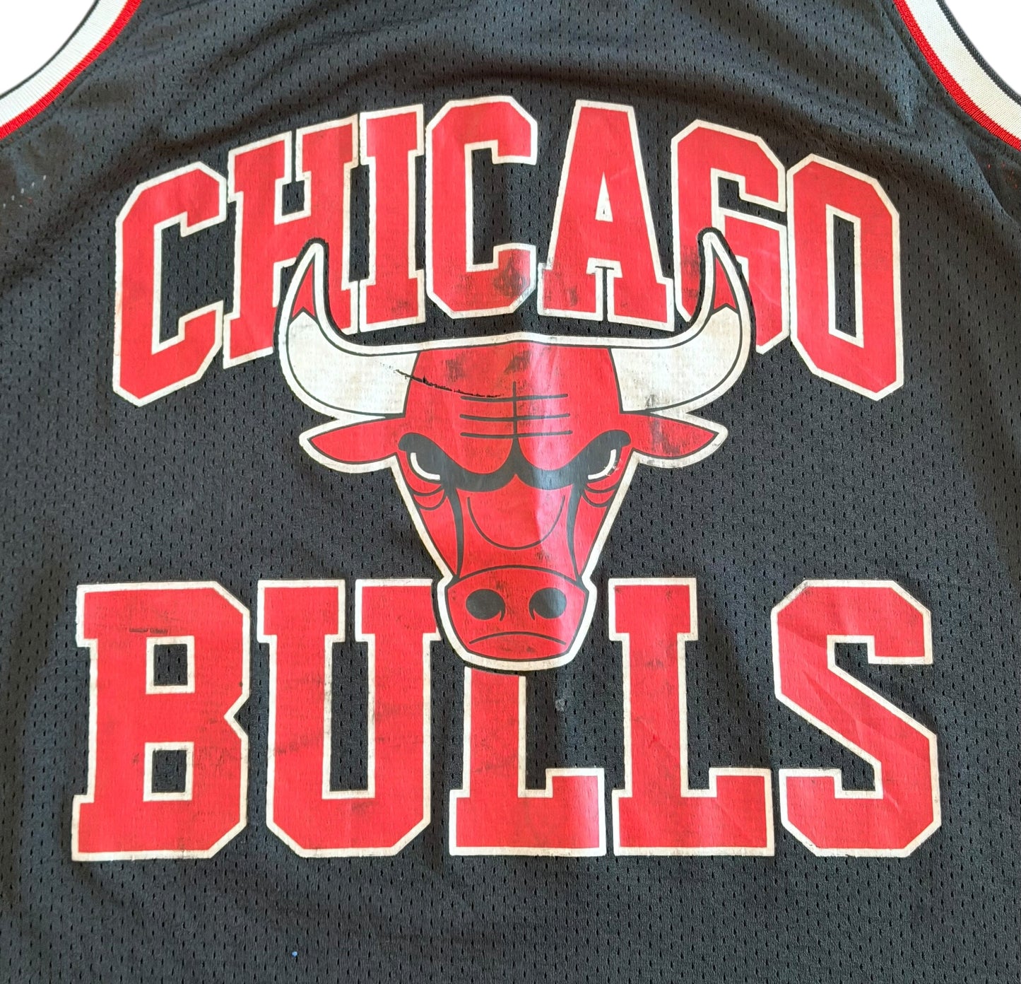 Chicago Bulls Mitchell & Ness Basketball Jersey Black Size Large