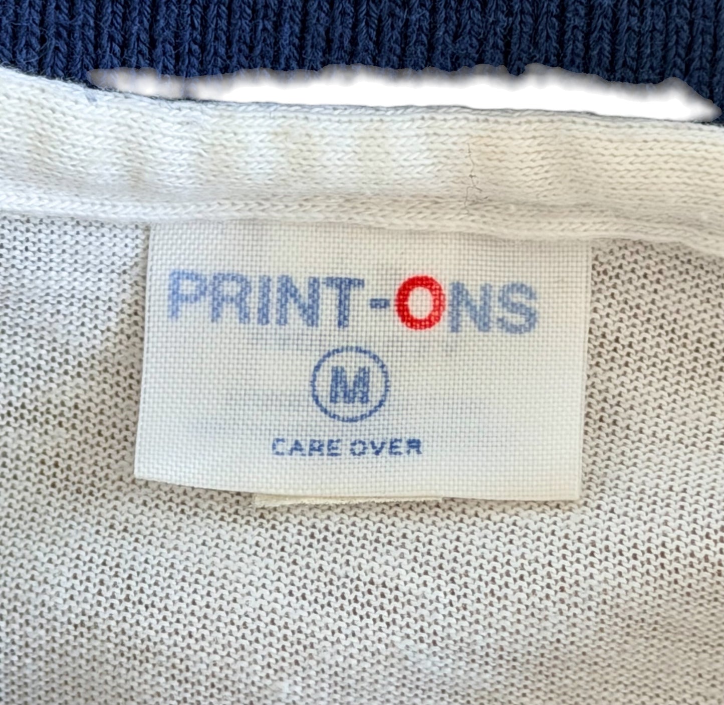 Vintage 1980s Mammoth California Rainbow Stripe Made USA Polo Shirt Medium