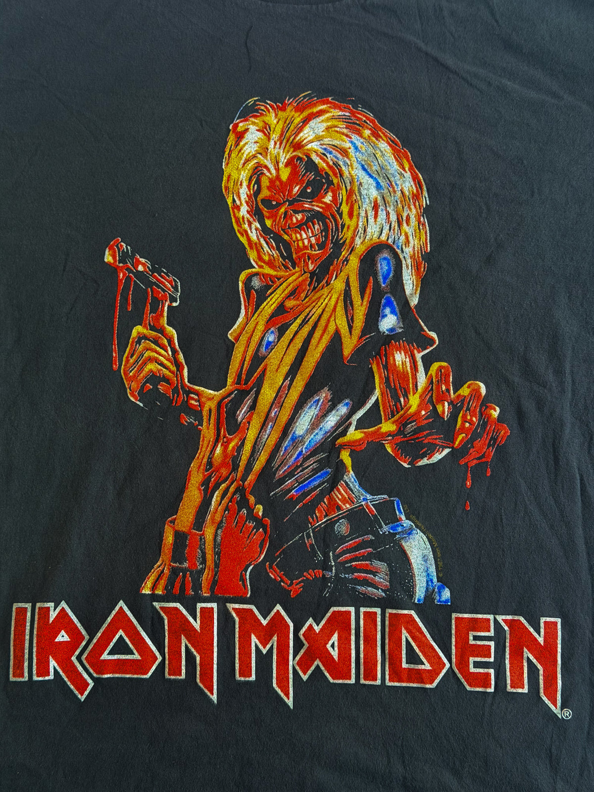 Iron Maiden Killers on Tour Graphic Band T-Shirt, Large