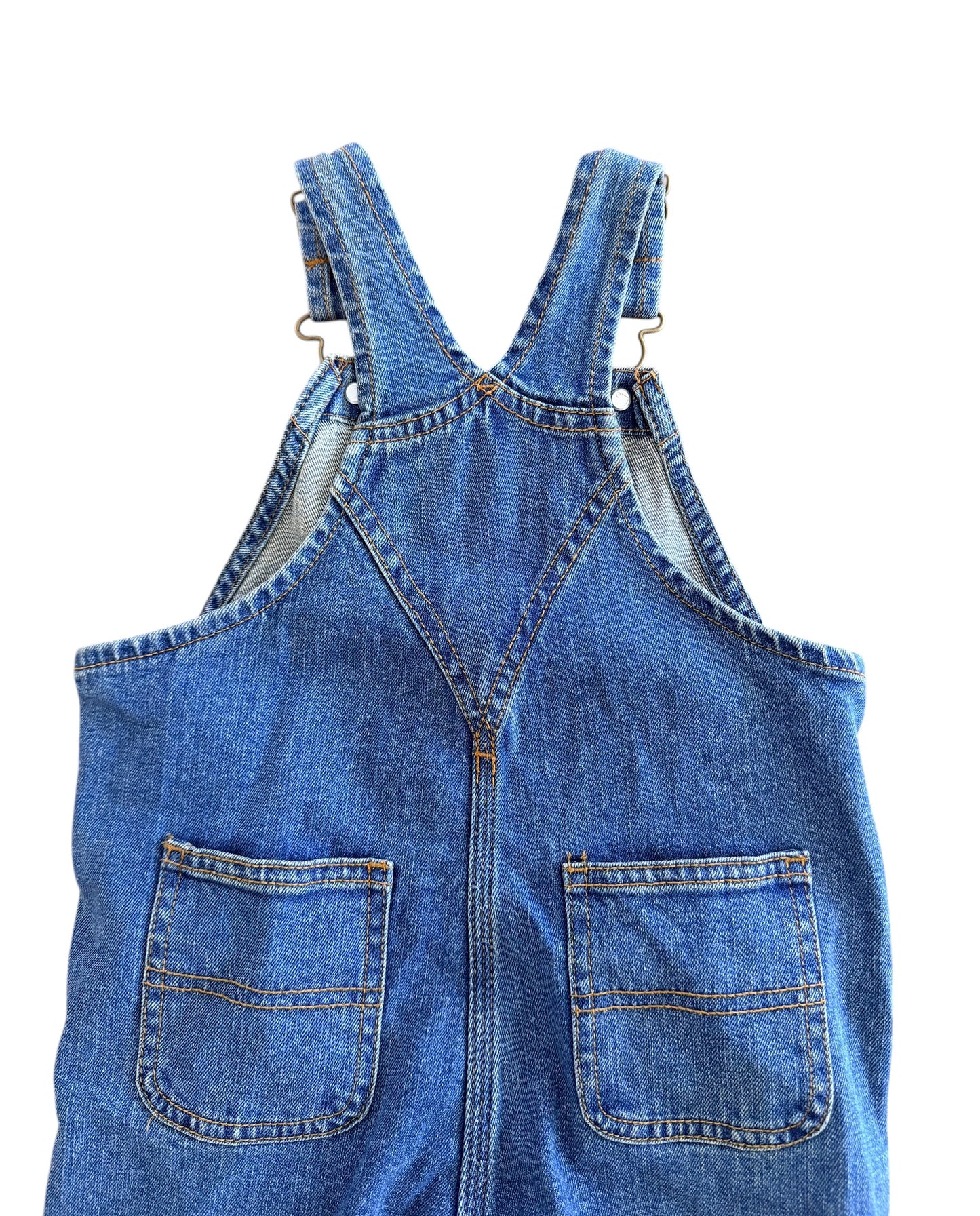 Kids Carhartt Blue Denim Snap Leg Overalls 24 Months