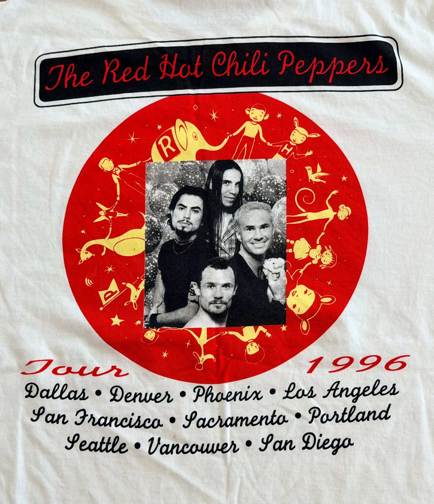 Red Hot Chili Peppers One Hot Minute Tour T-shirt size XL