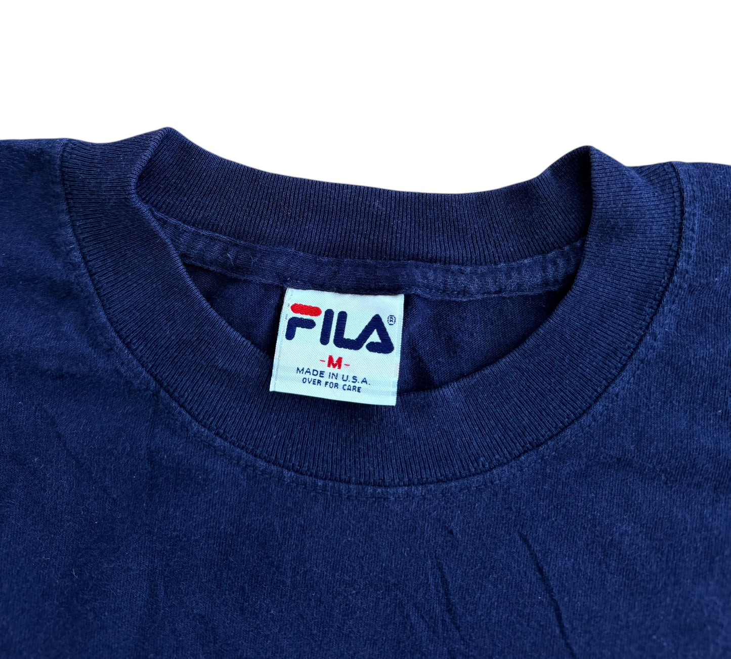 Vintage 1990s Fila Graphic Distressed Made In USA T-Shirt Large